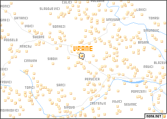 map of Vrane