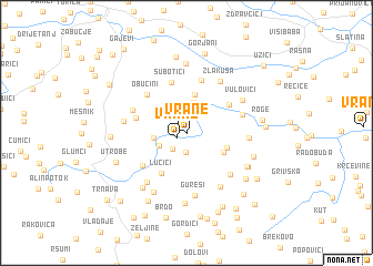 map of Vrane