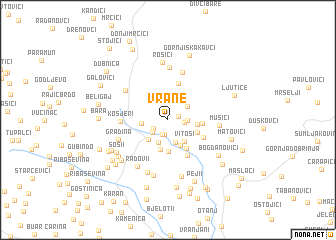 map of Vrane