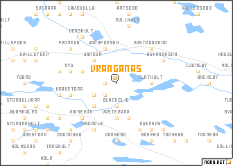 map of Vrånganäs