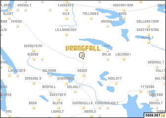 map of Vrångfall