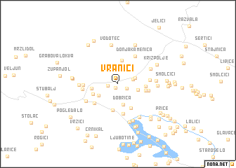 map of Vranići