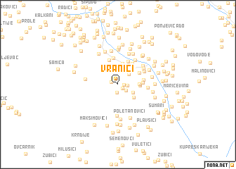 map of Vranići