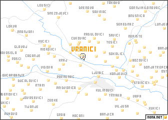 map of Vranići