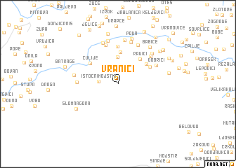 map of Vranići