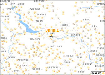 map of Vranić