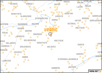 map of Vranić