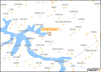 map of Vranisht