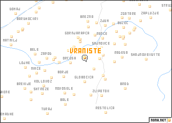 map of Vranište