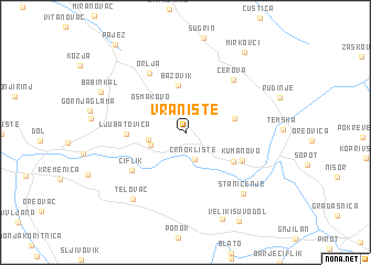 map of Vranište