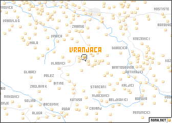 map of Vranjača