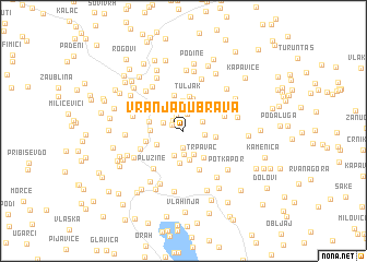 map of Vranja Dubrava