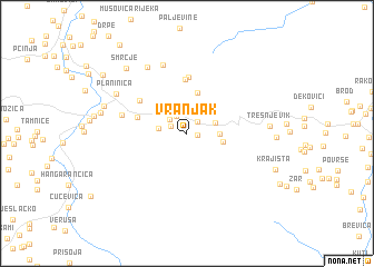 map of Vranjak