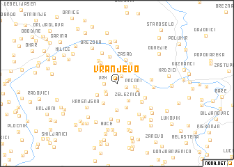 map of Vranjevo