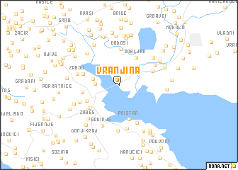 map of Vranjina