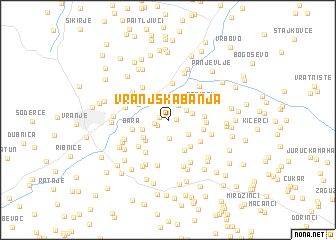 map of Vranjska Banja