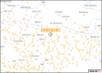 map of Vranovac