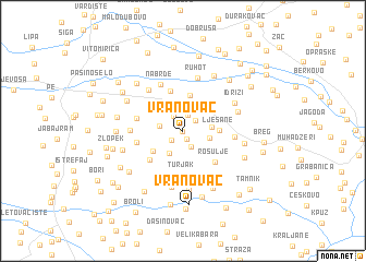 map of Vranovac