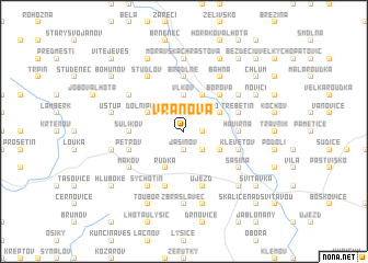 map of Vranová