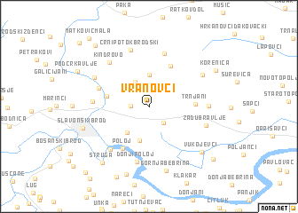 map of Vranovci