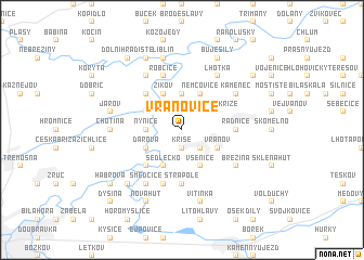 map of Vranovice