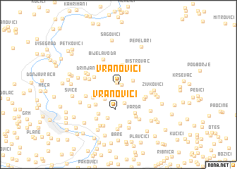 map of Vranovići