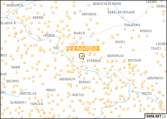 map of Vranovina