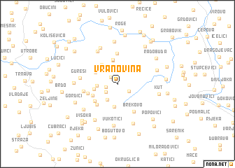 map of Vranovina