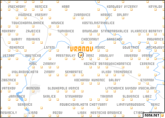 map of Vranov