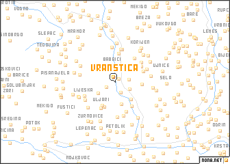 map of Vranštica
