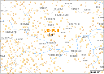 map of Vrapča