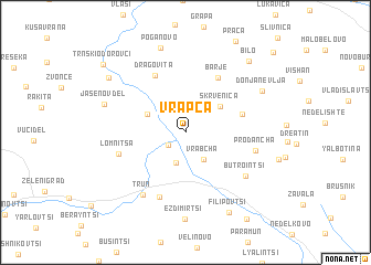 map of Vrapča