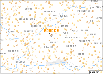 map of Vrapče