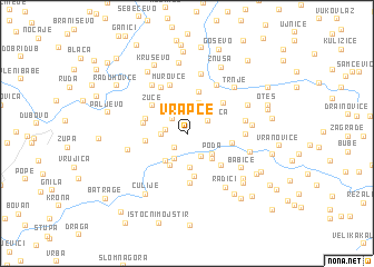 map of Vrapče