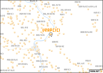 map of Vrapčići