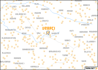 map of Vrapci