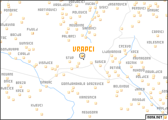 map of Vrapci