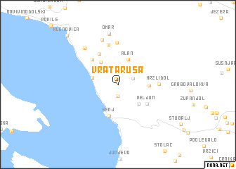 map of Vrataruša