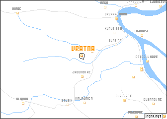 map of Vratna