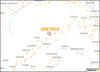 map of Vratnica