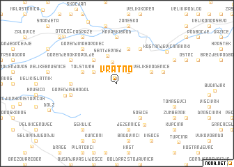 map of Vratno