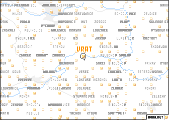 map of Vrát