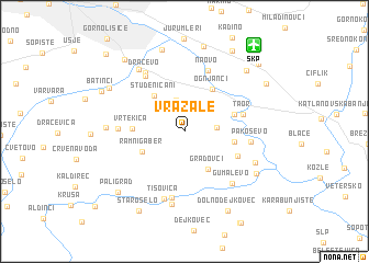 map of Vražale