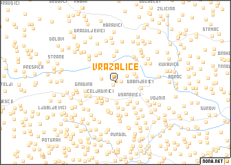 map of Vražalice