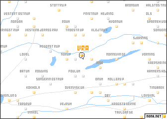 map of Vrå