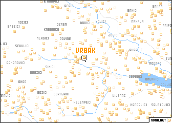 map of Vrbak