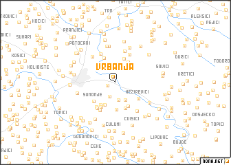 map of Vrbanja