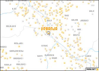 map of Vrbanja