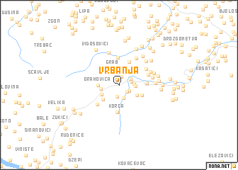 map of Vrbanja