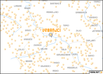 map of Vrbanjci